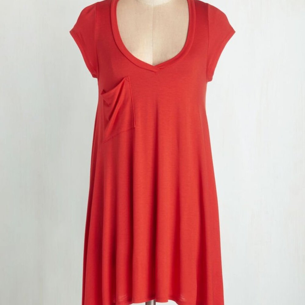 Modcloth Tunic in Tomato Size 1x